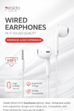 Yesido Wired Earphone - Yesido Wired Earphone (Hi-Fi Sound)
