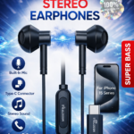 MBLBERRI BLB-E111 earphones - MBLBERRI BLB-E111 Stereo Earphones – Type-C | Super Bass | Built-In Mic