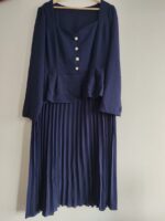 blue two-piece set - طقم متناسق باللون الأزرق أو الأزرق الداكن