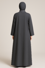 dark gray abaya - عباية بلون رمادي داكن
