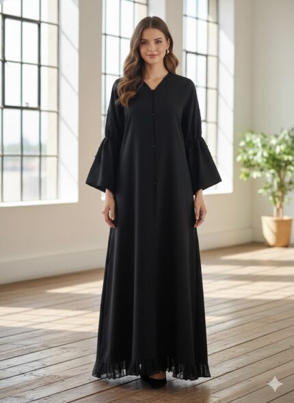 black abaya size 54 - عباءة سوداء