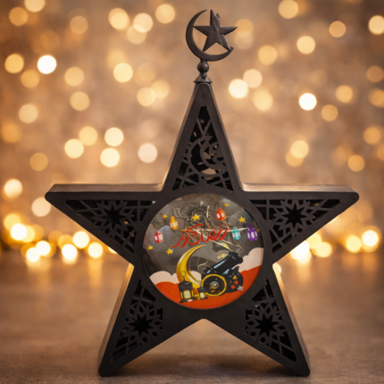 Islamic star lantern - فانوس النجمة الرمضانية الزخرفي الإسلامي للمنزل والهدايا (هلال ، فانوس ، رمضان كريم)