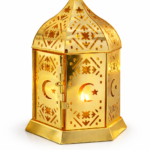 فانوس رمضان الذهبي المزخرف