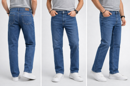 classic blue denim jeans - classic blue denim jeans designed for comfort