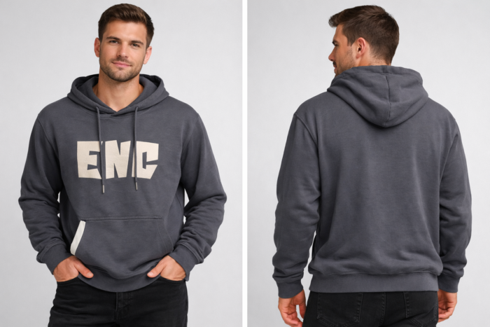 printed hoodie for men - هودي مطبوع للرجال من ENC