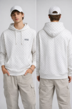 White Monogram Hoodie