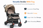 Versatile Baby Stroller with Tray - EveryGo Versatile Baby Stroller with Tray