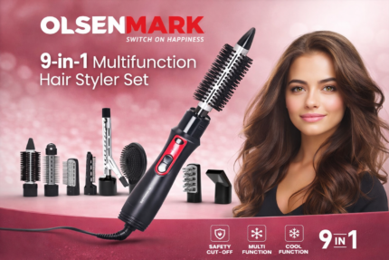 Olsenmark hair styler - Olsenmark 9-in-1 Multifunction Hair Styler Set