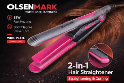Olsenmark 2-in-1 Hair Straightener - Olsenmark 2-in-1 Hair Straightener