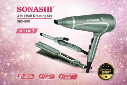 SONASHI 3-in-1 Hair Dressing Set - SONASHI 3-in-1 Hair Dressing Set – Model SBS-800