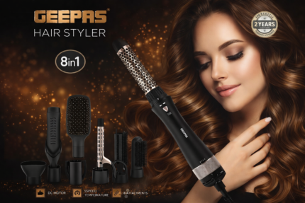 Geepas GH86070 8-in-1 Hair Styler - Geepas GH86070 8-in-1 Hair Styler