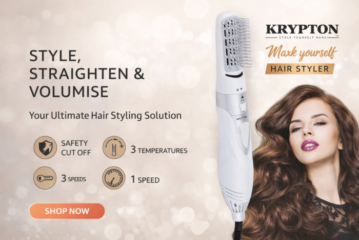 Krypton Hair Styler Brush - Krypton Hair Styler Brush – Model KNH6081