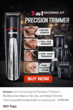 Geepas grooming kit - Geepas 7-in-1 Grooming Kit Precision Trimmer (GTR8128R)