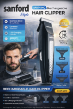 Sanford rechargeable hair clipper - Sanford Style Rechargeable Hair Clipper (Model: SF9741HC)