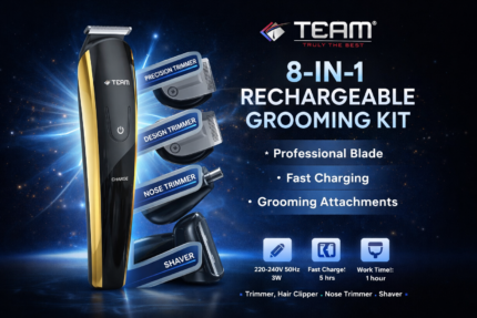 8-in-1 grooming kit - TEAM TM-929 Rechargeable 8-in-1 Grooming Kit