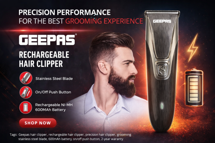 Geepas GTR31N Rechargeable Hair Clipper - Geepas GTR31N Rechargeable Hair Clipper