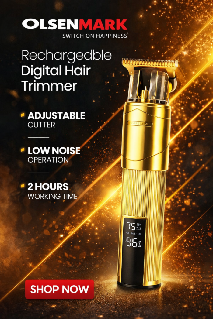 rechargeable digital hair trimmer - Rechargeable Digital Hair Trimmer – Professional Precision & Style