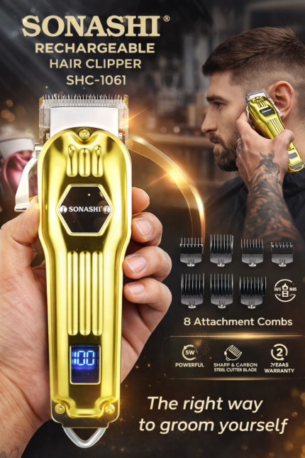 Sonashi SHC-1061 hair clipper - مقص شعر قابل لإعادة الشحن من سوناشي SHC-1061