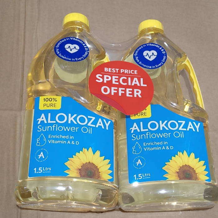 Alokozay Sunflower Oil-Twin pack: 2 × 1.5 liters - Image 2