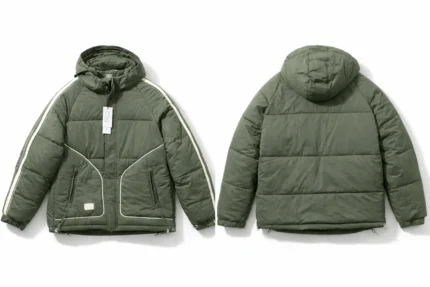 men's hooded puffer jacket - جاكيت بافر بغطاء للرأس للرجال