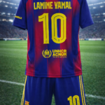 Lamine Yamal football kit - طقم قميص كرة القدم لامين يامال #10 – إصدار المشجعين (قميص وشورت)