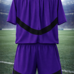 purple football training kit - طقم قميص تدريب كرة القدم باللون الأرجواني – قميص وشورت (مقاس مجاني)