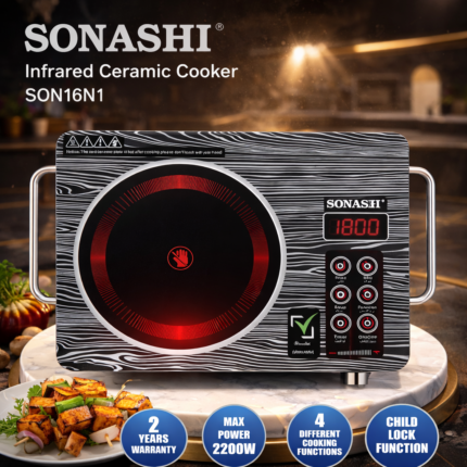 Sonashi Infrared Ceramic Cooker - Sonashi Infrared Ceramic Cooker 2200W – Digital Touch (SON16N1)
