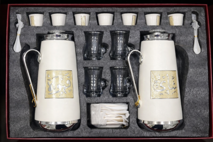 29-piece tea and coffee set - طقم الشاي والقهوة 29 قطعة