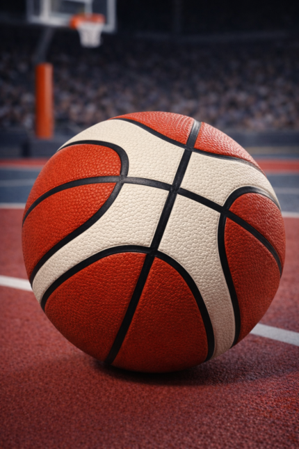 classic red and white basketball - كرة سلة كلاسيكية - كرة مطاطية حمراء وبيضاء