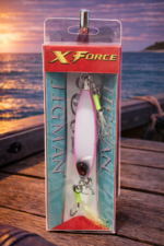ميدالية صيد X-Force Jigman - X-Force Jigman Fishing Jig – ميدالية صيد معدنية وردية وبيضاء