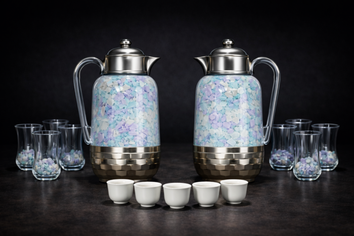 21pcs Glass Vacuum Flask Set - Image 2