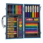 colorful luxury art bag for kids - حقيبة فنية ملونة للأطفال شاملة وفاخرة باللون الأزرق