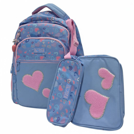 light blue children's school bag set - light blue childrens school bag set