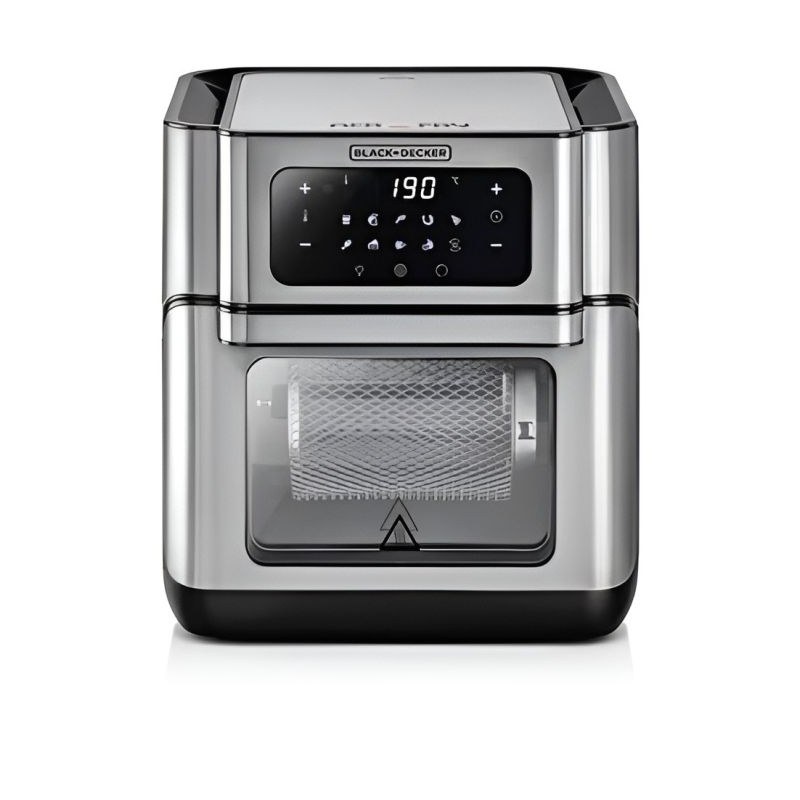 Black+Decker 12L Digital Air Fryer Oven (AOF100-B5) - فرن وقلاية هوائية ديجيتال من بلاك اند ديكر سعة 12 لتر – موديل AOF100-B5
