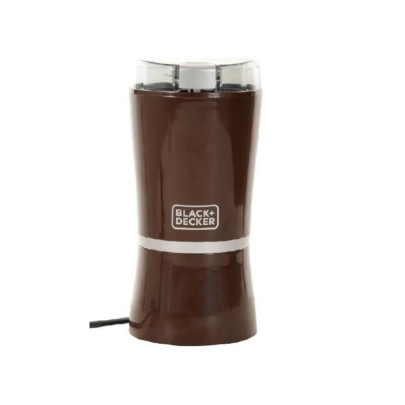 Black+Decker 150W Stainless Steel Electric Coffee Bean & Spice Grinder Mill (CBM5-B5) - مطحنة بن وقهوة كهربائية ستانلس ستيل من بلاك اند ديكر – موديل CBM5-B5
