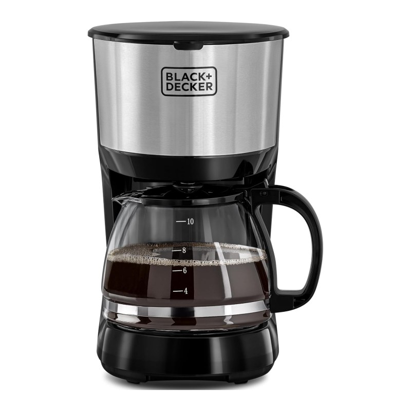 Black+Decker 750W 10-Cup Programmable Drip Coffee Maker (DCM750S-B5) - صانعة وماكينة القهوة المقطرة من بلاك اند ديكر – موديل DCM750S-B5