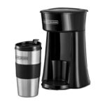 Black+Decker Single-Serve Brew & Go Coffee Maker with Stainless Travel Mug (DCT10-B5) - صانعة وماكينة القهوة المقطرة من بلاك اند ديكر – موديل DCT10-B5