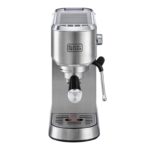 Black+Decker 15-Bar Pump Espresso & Cappuccino Coffee Machine (ECM150-B5) - ماكينة تحضير الإسبريسو والكابتشينو الاحترافية من بلاك اند ديكر – موديل ECM150-B5