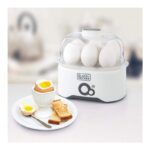 Black+Decker 280W 7-Egg Electric Egg Boiler & Poacher Cooker (EG200-B5) - جهاز سلق وطهي البيض الكهربائي من بلاك اند ديكر – موديل EG200-B5