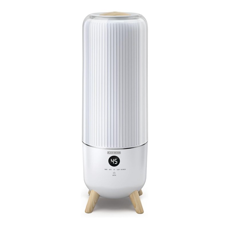 Black+Decker 6.0L Digital Ultrasonic Cool Mist Humidifier (HM6000-B5) - مرطب هواء بالرذاذ البارد من بلاك اند ديكر سعة 6 لتر – موديل HM6000-B5