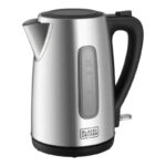 Black+Decker 2200W 1.7L Cordless Brushed Stainless Steel Electric Kettle (JC455-B5) - غلاية مياه كهربائية من بلاك اند ديكر – موديل JC455-B5