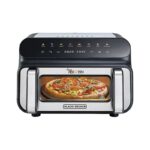 Black+Decker 5-in-1 Digital Pizza Maker, Grill & Air Fryer Countertop Oven (PGAF105-B5) - فرن وقلاية هوائية وشواية وصانعة بيتزا ديجيتال 5 في 1 من بلاك اند ديكر – موديل PGAF105-B5