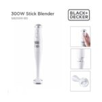 Black+Decker 300W Ergonomic Immersion Hand Stick Blender (SB2500-B5) - خلاط يدوي عامودي من بلاك اند ديكر 300 واط – موديل SB2500-B5