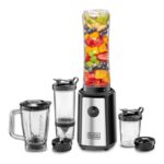 Black+Decker 300W 3-in-1 Sports Blender with Citrus Juicer & Grinder (SBX300BCG-B5) - خلاط رياضي للسموذي والعصائر من بلاك اند ديكر 300 واط – موديل SBX300BCG-B5
