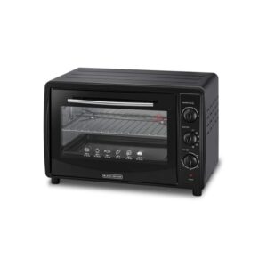 Black+Decker 1800W 45L Double-Glass Convection Toaster Oven with Rotisserie (TRO45RDG-B5) - فرن كهربائي محمصة بزجاج مزدوج وشواية من بلاك اند ديكر – موديل TRO45RDG-B5