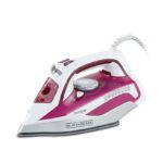 Black+Decker 2400W Pro Ceramic Soleplate Steam Iron with Auto Shut-Off (X2400-B5) - مكواة بخار للملابس من بلاك اند ديكر – موديل X2400-B5