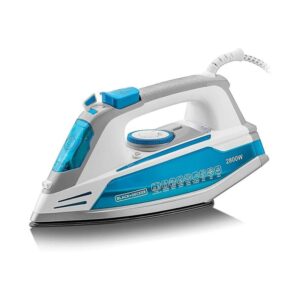 Black+Decker 2800W Ultra-Smooth Anodized Soleplate Professional Steam Iron (X2800-B5) - مكواة بخار للملابس من بلاك اند ديكر – موديل X2800-B5
