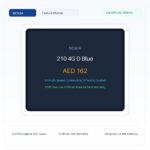 نوكيا 210 4G D أزرق - نسخة الإمارات الرسمية | Nokia 210 4G D Blue - Official UAE Version