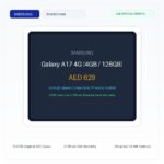 سامسونج جالكسي A17 4G (4 جيجابايت / 128 جيجابايت) - نسخة الإمارات الرسمية | Samsung Galaxy A17 4G (4GB / 128GB) - Official UAE Version
