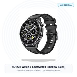 HONOR Watch 6 Smartwatch (Shadow Black) Real Studio Photo UAE